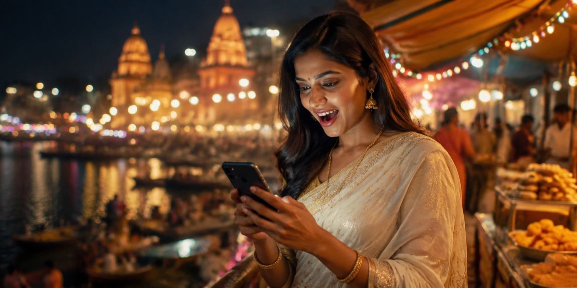 Mobile casino betting in Varanasi setting